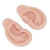 1 Pair Silicone Ear Model Soft Flexible Simulation Ear Model for Earrings Display Ear Piercing Exercise (Medium Skin Color) view 1