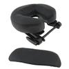Massage Table Headrest - Height Can Be Adjusted - Soft Face Down Cradle Cushion with Pu Leather Cover - Hanging Arm Rest - Pack of 3 - Black view 2