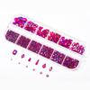 Nail Rhinestones Kit Round Flat Back Rhinestones 1500Pieces Multi Shape Red AB Nail Gems 10ml Gel Nail Glue with Nail Crystals Diamonds Jewelry Rhinestones for Nail Design DIY Crafts Decoration view 4