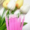 i-Laesh 200 pcs Micro Brushes - Microswabs for Eyelash Extensions - Applicators Brush for Lash Mascara Wand, Eye Dental Lashes, Eyebrow, and Personal Care - Pink (Replacement - Pro Grip) view 2