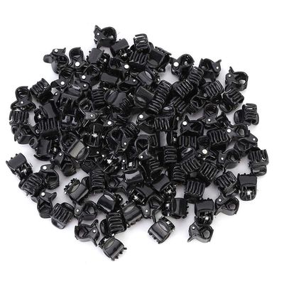 100PCS Black Plastic Mini Clips, Small Claws Hair Clip