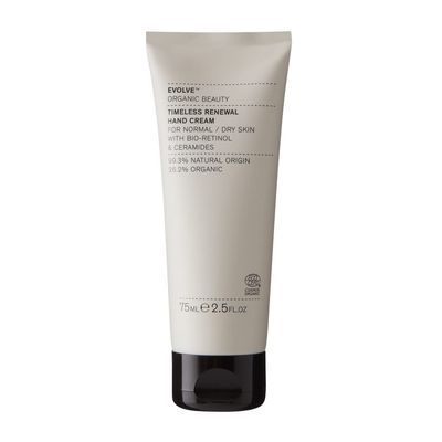 Evolve Organic Beauty - Natural Timeless Renewal Hand Cream | Small Batch, Vegan Clean Beauty (2.5 oz | 75 ml) Packaging May Vary