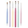 FRCOLOR 12pcs Dual- Nail Art Pens for Manicure Macaron Design Smooth Brush for Creative Nail Painting and Design view 4
