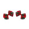 Christmas Plaid Hair Bow, Classic Red and Green Hair Bows, Toddler and Girls Christmas accessories, hair clips or headbands, Made in USA (Pigtails 3in Set of 2) view 1