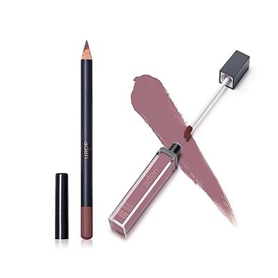 Lipstick for Women & Lip Liner Pencil Liquid Matte Lipstick Long Lasting Lip Combo Sets with Lip Stain Long Lasting Waterproof & lip liner stain Lip Kit Pigmented-Non Smudge-Made in Italy 05