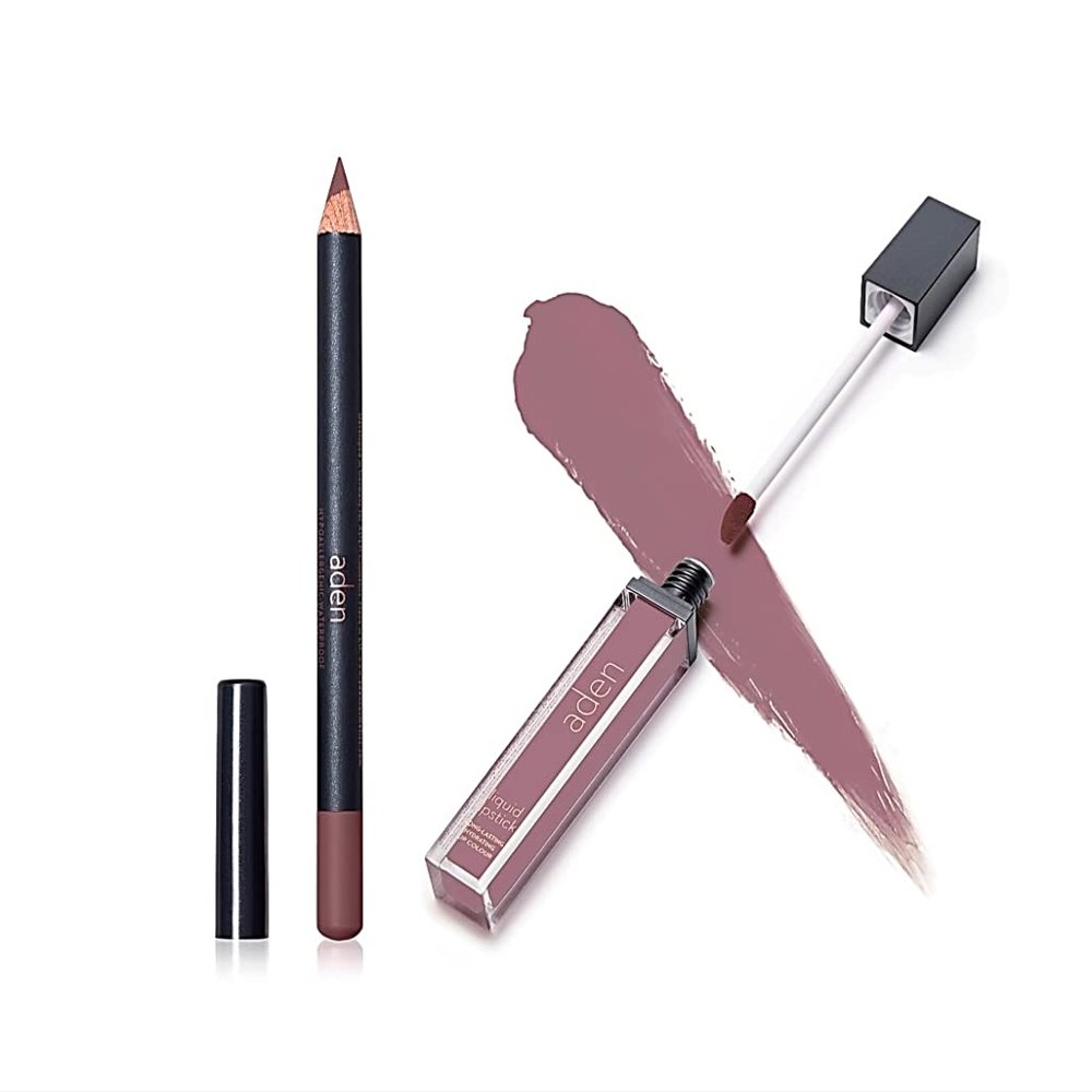 Lipstick for Women & Lip Liner Pencil Liquid Matte Lipstick Long Lasting Lip Combo Sets with Lip Stain Long Lasting Waterproof & lip liner stain Lip Kit Pigmented-Non Smudge-Made in Italy 05