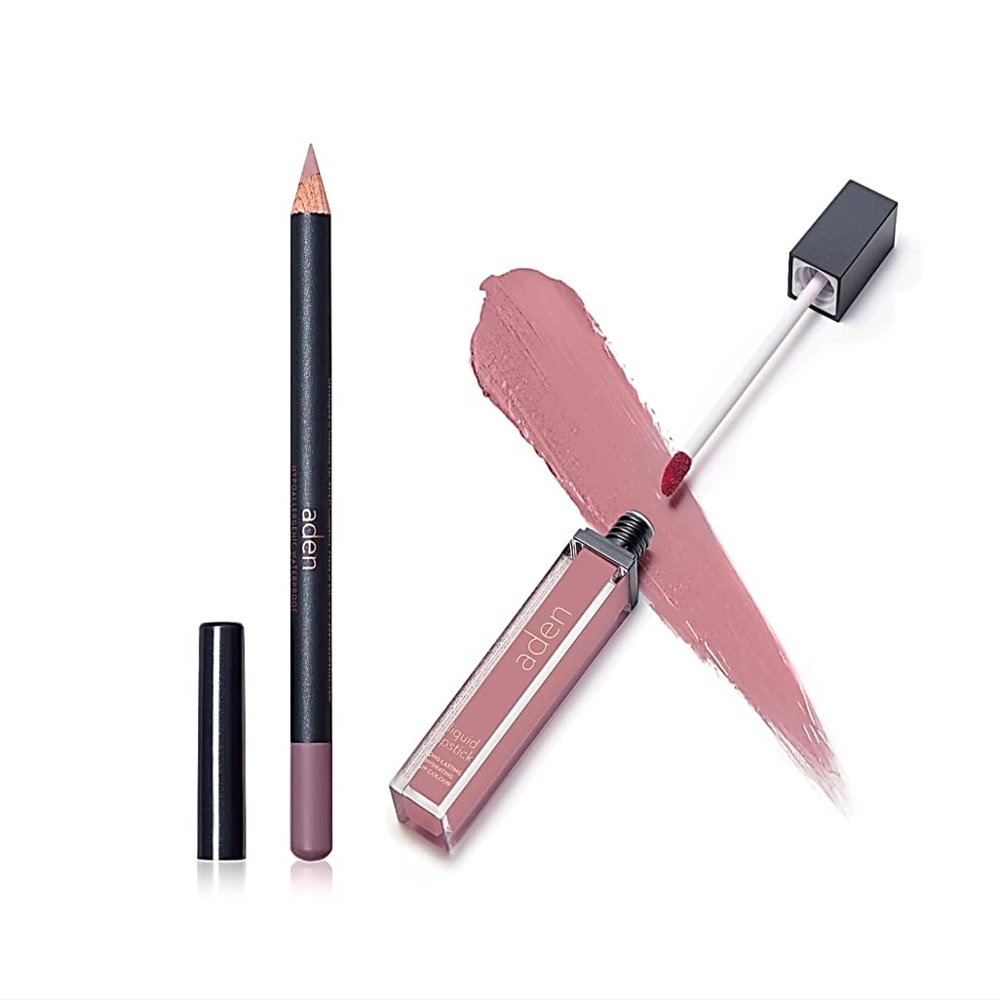 Lipstick for Women & Lip Liner Pencil Liquid Matte Lipstick Long Lasting Lip Combo Sets with Lip Stain Long Lasting Waterproof & lip liner stain Lip Kit Pigmented-Non Smudge-Made in Italy 15