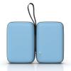 AGOZ Small Case with Wrist Strap for Personal Hygiene Items, Mini Pocket Cover for Mask, Toothpaste, Dental Floss, Dental Picks, Hand Sanitizer, Gloves, Band-aids, etc. - Portable Storage Bag (Blue) view 3