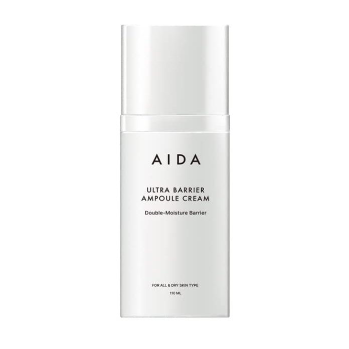 AIDA Ultra Barrier Ampoule Cream Double Moisture Formula For All & Dry Skin 110ml All Family Skincare, Propolis, Ceramide, Panthenol