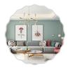 20cm Wavy Round Mirror, Acrylic Vanit Mirror, HD/Anti-Drop, Stick-on, Living Room Decorative Mirror, 30cm, 40cm, 50cm (Size : 20cm/7.9in) view 1