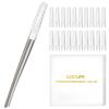 COSYLIFE Dermaplaning Tool for Face, 20 Blade Refills, Dermaplane Razor for Face, Hair Remover Blade for Eyebrows and Peach Fuzz, Facial Shaver for Women That Helps Exfoliate and Smooth The Skin view 1