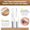 COSYLIFE Dermaplaning Tool for Face, 20 Blade Refills, Dermaplane Razor for Face, Hair Remover Blade for Eyebrows and Peach Fuzz, Facial Shaver for Women That Helps Exfoliate and Smooth The Skin view 2
