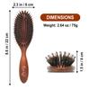 VESS Excel Mix Cushion Hair Brush EXC-1500 9 Row Round Type-English User Manual included-Made in Japan view 2