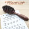 VESS Excel Mix Cushion Hair Brush EXC-1500 9 Row Round Type-English User Manual included-Made in Japan view 3