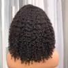 Youllyuu 150% 13X6 Lace Front Human Hair Wigs Women Short Bob Lace Front Curly Remy Hair Wig Pre Plucked With Baby Hair Natural Color 12in#13x6 Lace Front 180 view 3