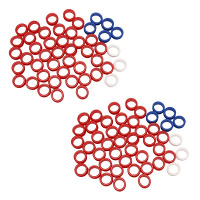 100Pcs Silicone Finger Rings for Any Scissors Inserts Haircutting Styling Accessories Mix Colors