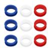 100Pcs Silicone Finger Rings for Any Scissors Inserts Haircutting Styling Accessories Mix Colors view 3
