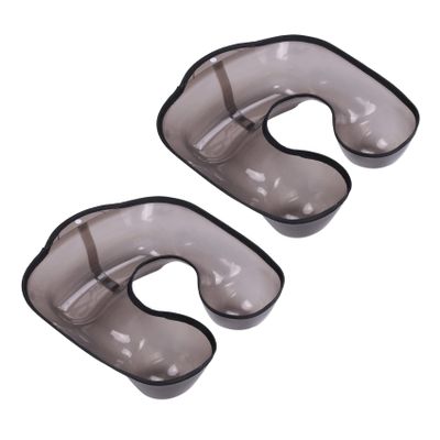 2X Hairdressing Neck Tray Perm Container Neck Shaped Shoulder Hair Tray Clothing Protector