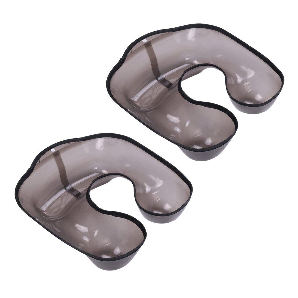 2X Hairdressing Neck Tray Perm Container Neck Shaped Shoulder Hair Tray Clothing Protector