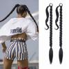 2 Pack Long DIY Braided Ponytail Extension with Hair Tie Straight Wrap Around Hair Extensions Ponytail(2#) view 1