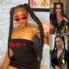 2 Pack Long DIY Braided Ponytail Extension with Hair Tie Straight Wrap Around Hair Extensions Ponytail(2#) view 2