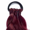 2 Pack Long DIY Braided Ponytail Extension with Hair Tie Straight Wrap Around Hair Extensions Ponytail(bug#) view 4