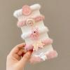 Plush silk hair tie tie cute girl hair accessories cartoon pattern hair accessories tiara, a gift for girls (Long eared rabbit) view 2