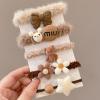 Plush silk hair tie tie cute girl hair accessories cartoon pattern hair accessories tiara, a gift for girls (White stars) view 2