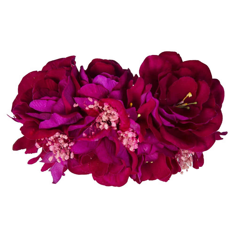 FLORAL HAIR ACCESSORY INDIAN BOLLYWOOD STYLE