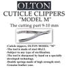OLTON SET 3in1: Cuticle Nippers Model M, 9-12mm + Cuticle Scissors, 100mm + Pusher, double-sided manicure scapula (handmade professional manicure pedicure tool) SAVE 15$ view 4