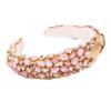 2022 Fashion Design Creative Headband, Colorful Flannelette Leaves Rhinestone Hair BandGirls' Headwear Accessories Women's Headband (Princess powder) view 1