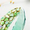 2022 Fashion Design Creative Headband, Colorful Flannelette Leaves Rhinestone Hair BandGirls' Headwear Accessories Women's Headband (Princess powder) view 4