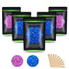Auperwel Wax Beads for Hair Removal 1.1 lb (17.6 oz), Hard Wax Beads for Sensitive Skin - Brazilian, Face, Bikini, Legs, Eyebrow, Painless Waxing Beads Kit for Women Men, 5 Packs with 10 Wax Sticks view 1