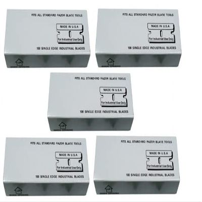 FitAll - Single Edge Razor Blades Made in U.S.A 500 Pieces