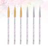LALAFINA 12pcs Acrylic Nail Art Pen Sequined Rod Brush Nail Tools for Fingernail Brush Decorations view 2