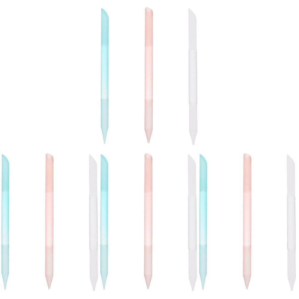 FRCOLOR 12pcs Multifunctional Nail File Gentle Nail Grinding Tools Manicure Tool Practical for Home Use