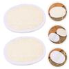 FRCOLOR 10pcs Loofah Body Scrubber Natural Sponges for Shower Exfoliating Loofah Pads Soft Handle view 4