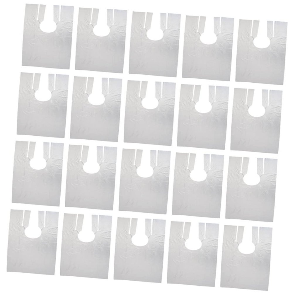 LALAFINA Capes Hairstylist Cape Hair Cutting Cape Apron 400pcs Disposable for Barbershop