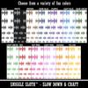 Sound Waves Music Temporary Tattoo Water Resistant Fake Body Art Set Collection - Dark Blue (One Sheet) view 2