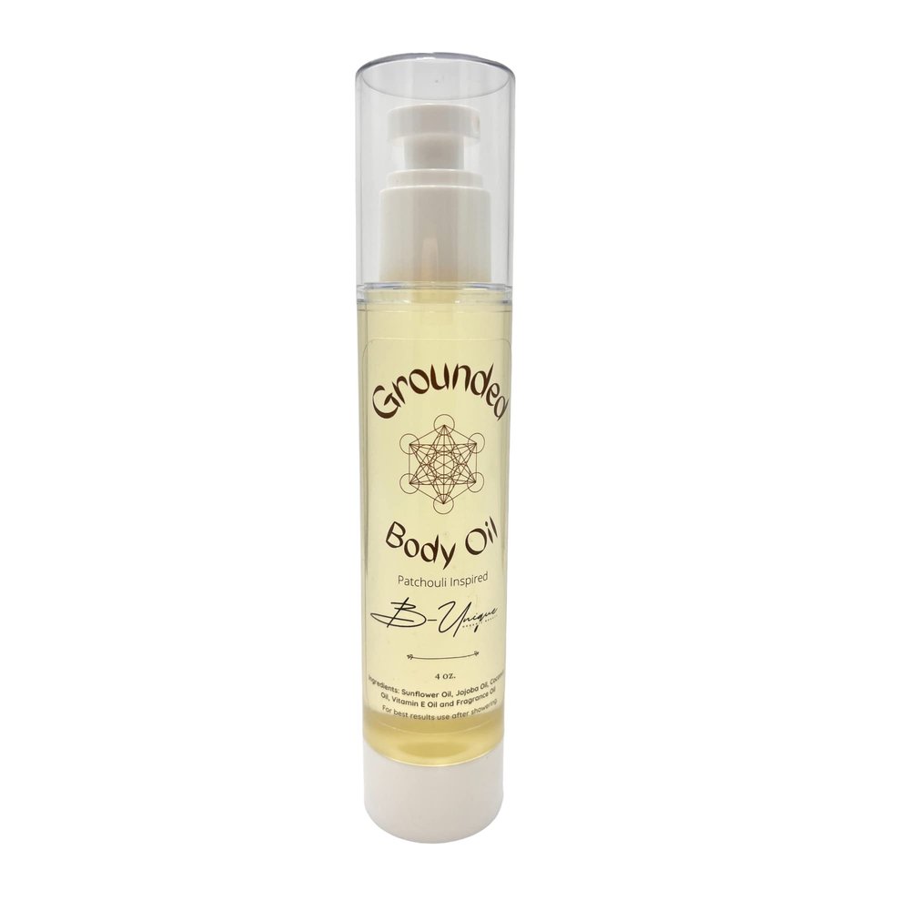 B-Unique Grounded Patchouli Inspired Moisturizing Body Oil
