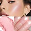 YOUNG VISION Pressed Powder Highlighter, Baked Natural Glow Contour Powder & Face Highlighter, Cruelty-Free, Shimmer Highlighting Makeup for Face, Eye, Eyeshadow, Body, Skin, Xmas Gift (Pink) view 4