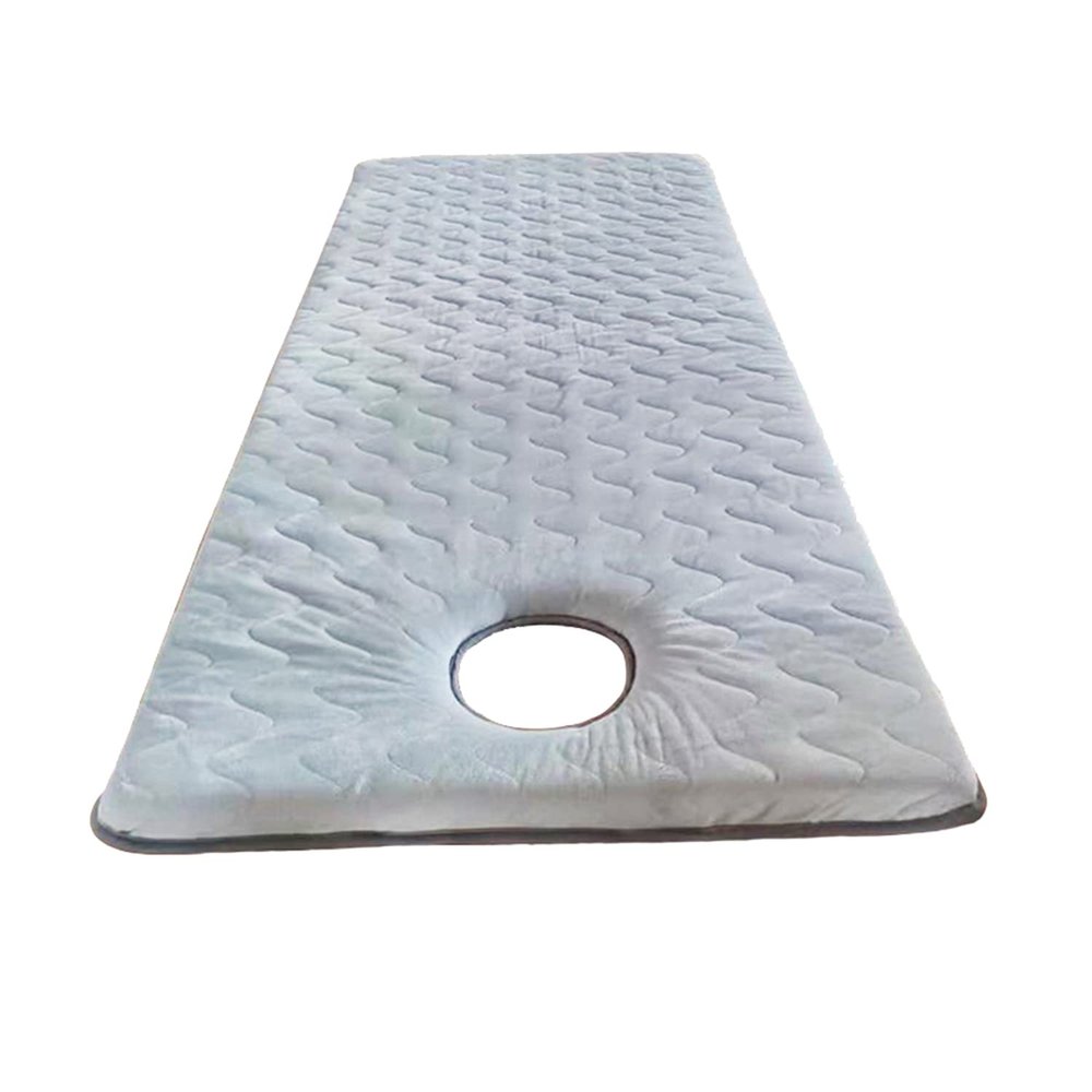 Cosmetic Salon Bed Mattress Pad Massage Table Bed Mattress Topper Beauty Bed Mattress Cover for Massage Accessories with Breath Hole Square/Round/Trapezoidal Head,Gray s,70x185cm