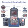 Narwey Hanging Toiletry Bag for Women Travel Makeup Bag Organizer Toiletries Bag Men for Cosmetics Essentials Accessories (Large, Navy Blue) view 2
