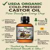 Certified Organic Castor Oil by Mayan's Secret: Nourishing and Strengthening Oil for Hair and Skin view 2