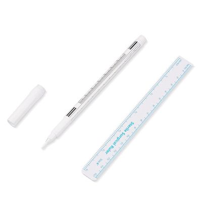 NinthAvenue Basics Fine Point White Surgical Eyebrow Tattoo Skin Marker Pen, 1pcs