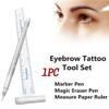 NinthAvenue Basics Fine Point White Surgical Eyebrow Tattoo Skin Marker Pen, 1pcs view 2