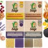 Age of Sage Moisturizing Cold Process Artisan Natural Bar Soap Gift Set for Women - 4pk Honey & Him Scent: Cherry Almond, Oatmeal Milk Honey, Oakmoss Lavender, & Mechanics Soap view 1