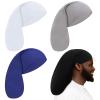 Tatuo 4 Pieces Unisex Jumbo Dreadlock Cap Long Dreads Hair Head Wrap Sleeping Cap Hair Accessories Sleep Bonnet for Men Women(4 Pcs,Black, White, Light Grey, Royal Blue) view 1