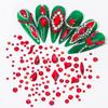 Nail Art Rhinestones Red Flat Back Rhinestones for Makeup Nail Gems Nail Crystals Diamonds Jewelry Rhinestones for Face and Nail Design DIY Crafts Decoration view 4