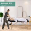 24 In Wide Massage Tables Portable Lash Bed 73 inch Tattoo Table, Height Adjustable Portable Spa Bed, 2 Folding Chiropractic Table w/Carry Case/Face Cradle/Hand Pallet for Travel Physical Therapist view 2